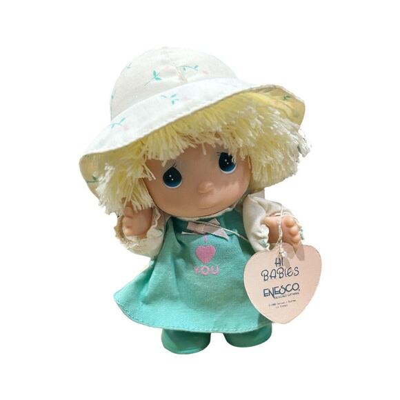 Vintage Precious Moments~Hi Babies 5" Doll~With‎ Tag~I Love You - Picture 1 of 2